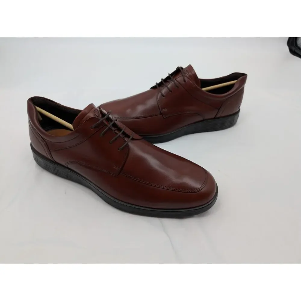 NWT ECCO S Lite Hybrid Leather Apron Derby Shoe Men's 13-13.5 COGNAC Office